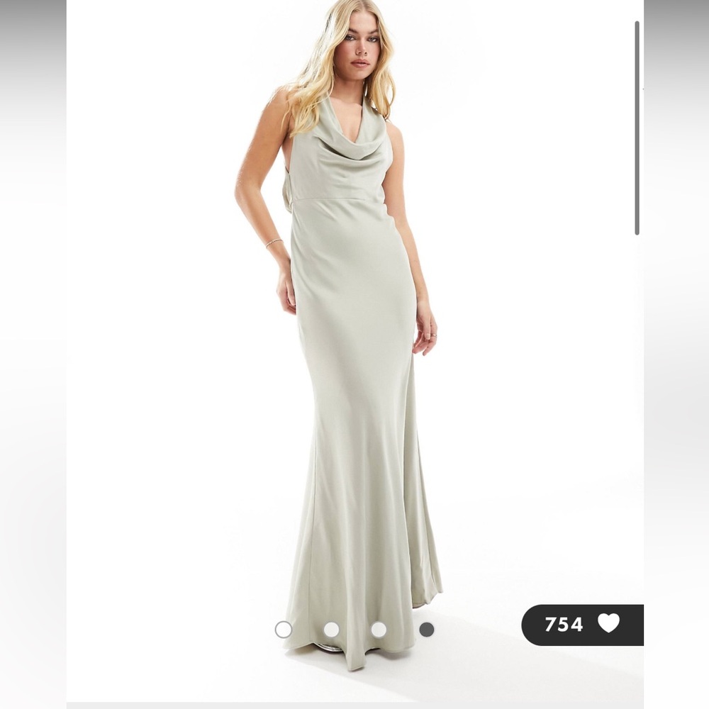 Sage green bridesmaid dress